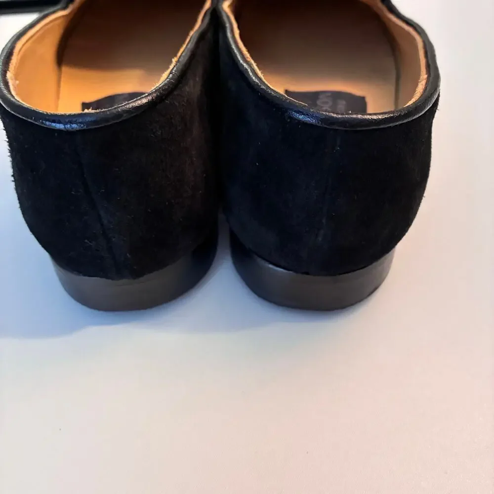 Res Ipsa Suede Leather Loafers Women’s 5.5 Embroirdered Wolf Butter Inner RARE